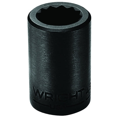 Wright Tool 4866 | 12 Point Standard Black Oxide Impact Socket