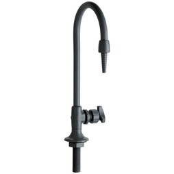 Chicago Faucet 869-BPVC Laboratory Faucet PVC 1 Cross Gooseneck Deck Mount