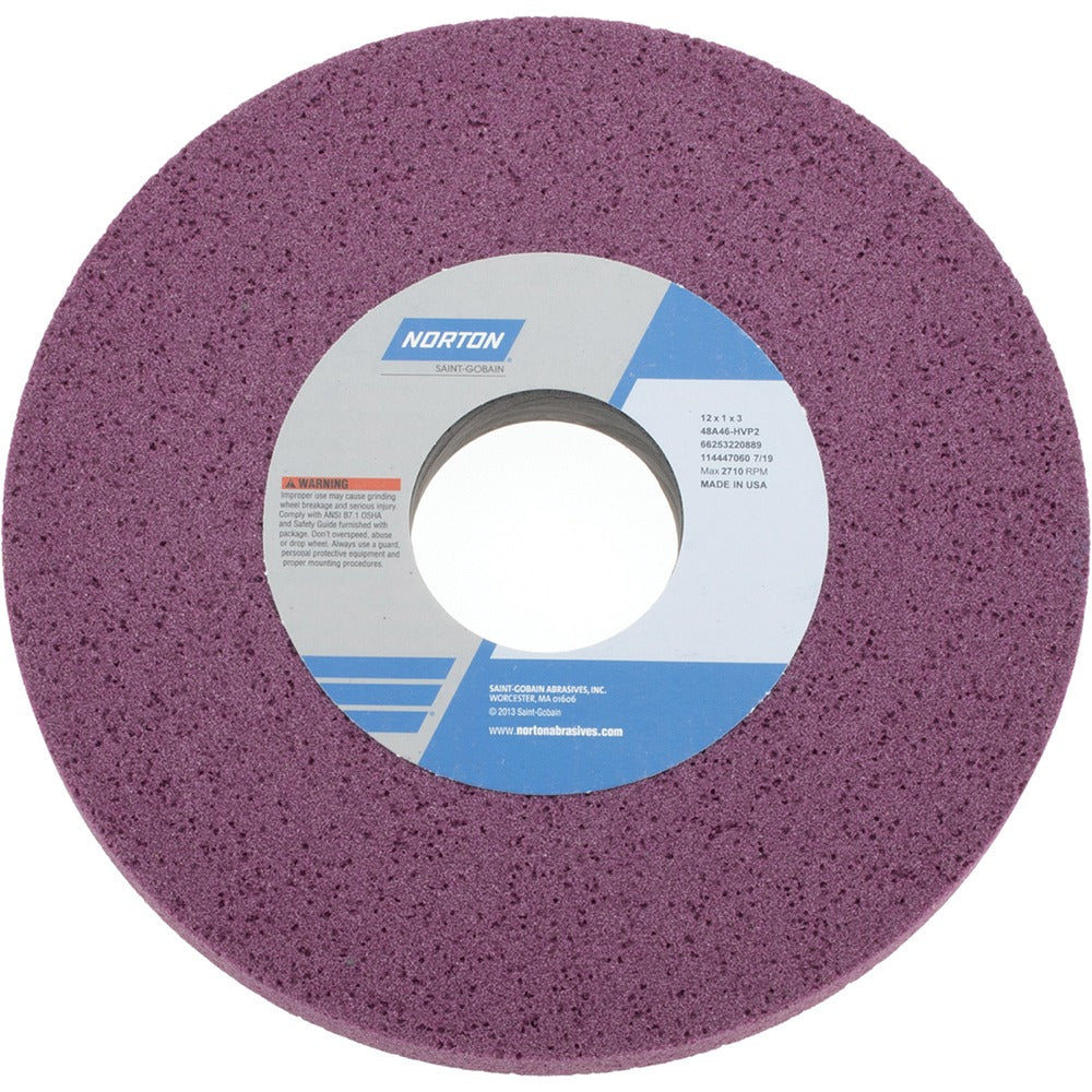 NORTON Norton 66253220889 Surface Grinding Wheel 46 Grit 12 in
