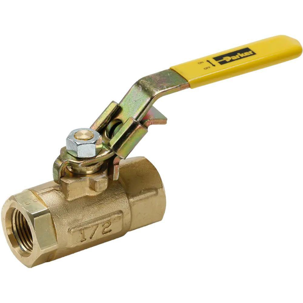 PARKER Parker XVVP500P-4 Vented Ball Valve 1/4 Inch Fnpt Brass