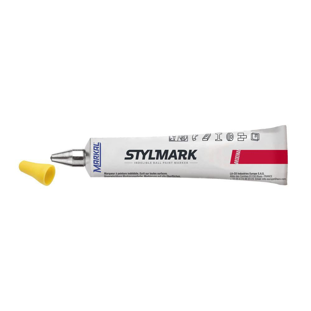 MILWAUKEE Markal 96653 Liquid Paint Marker Ball Tip Yellow