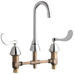 Chicago Faucet 785-CP Kitchen Faucet Concealed 8 Inch 2 Wrist Blade ADA Polished Chrome