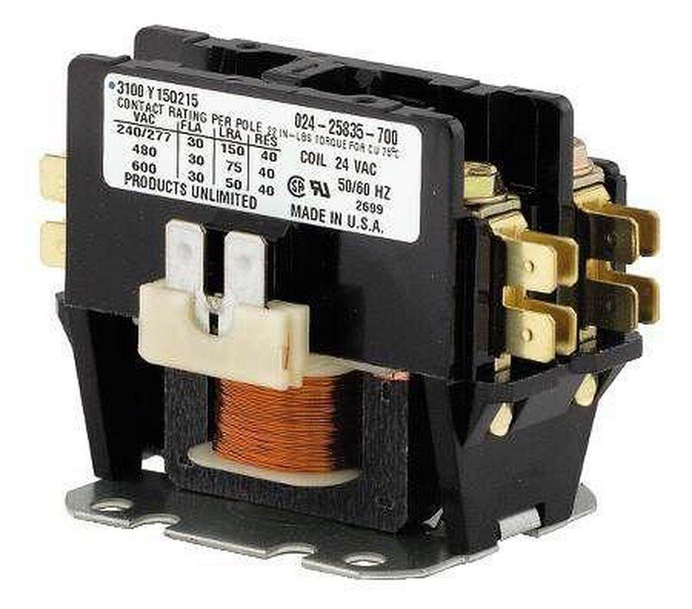 York S1-02427531000 Contactor 1 Pole W/Shunt 30A 24V