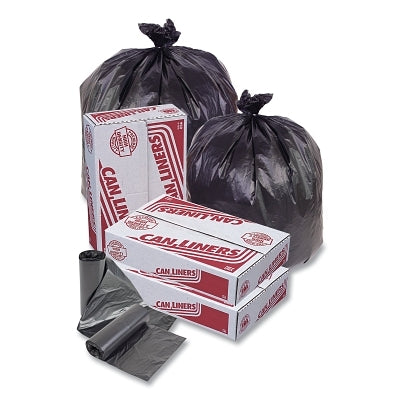 Pitt Plastics MR24339MK HD Mini Roll Trash Liner 12 to 16 gal 6 µ 24 in W x 33 in H Black