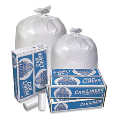 Pitt Plastics MT401XW Mighty Tough Trash Liner 33 gal 0.75 mil 33 in W x 39 in H White