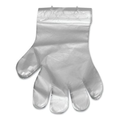 Pitt Plastics R2GO-PE-8K Reddi-2-Go Poly Gloves on Wicket Clear 4-Pack