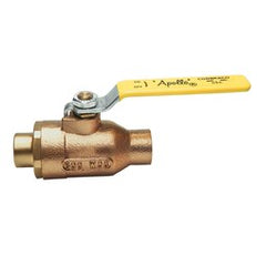 Apollo 7724501 Ball Valve 77-240 Bronze 1 Inch Solder 2-Piece Full Port Stainless Steel Ball and Stem