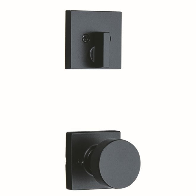 KWIKSET Kwikset 971PSKSQT-514 Pismo Knob Trim Square Rose Matte Black