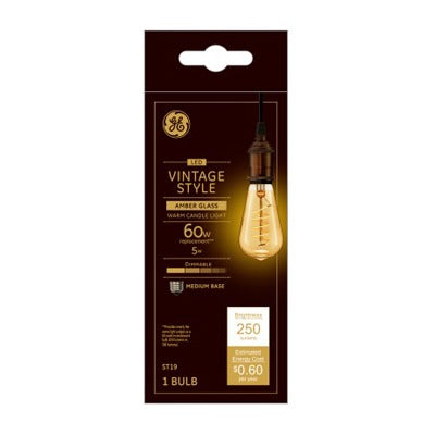 GE G E Lighting 36507 Led Vintage ST19 Bulb 5W 250 Lumens