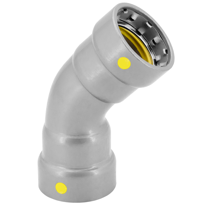 LEGEND VALVE Legend Valve 441-024P LegendPressCSG 45 Degree Elbow (3/4 inches)