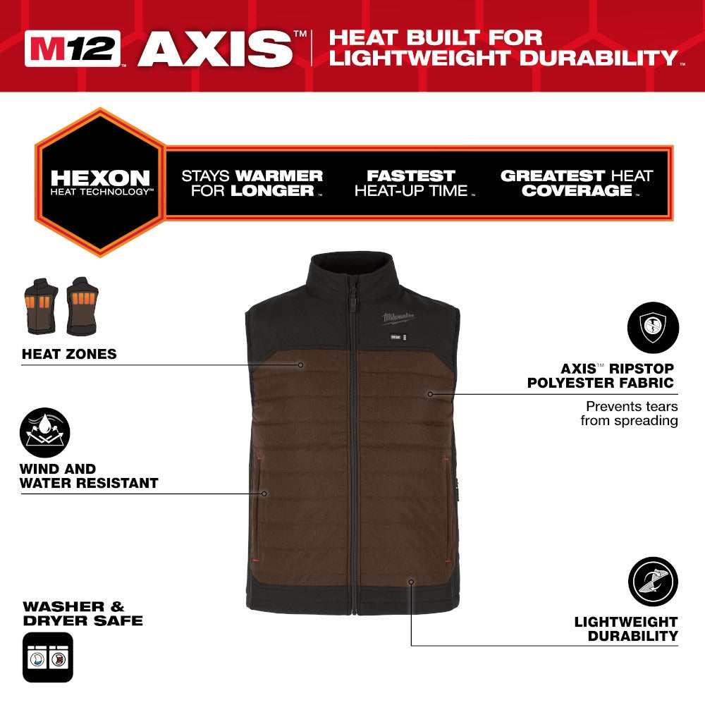 MILWAUKEE Milwaukee M300N-21M M12 Heated AXIS Vest Kit 12V (M) 38D763