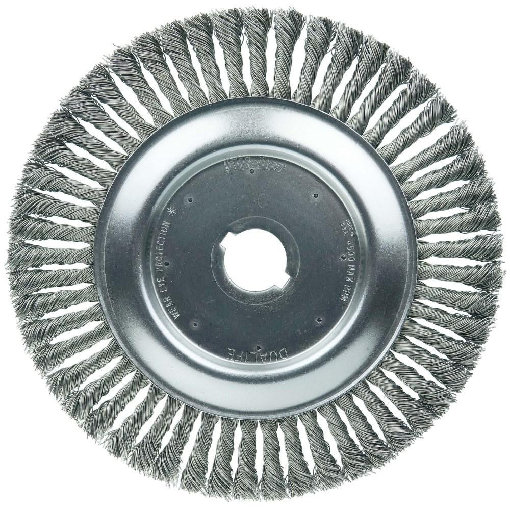 WEILER Weiler 08879 Knotted Wire Wheel Brush 10 Inch 4500 Rpm