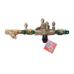 WATTS 88004089 LF009M3-QT-S-FS Bronze RPZ Backflow Preventer with Strainer and Flood Sensor (Lead Free)