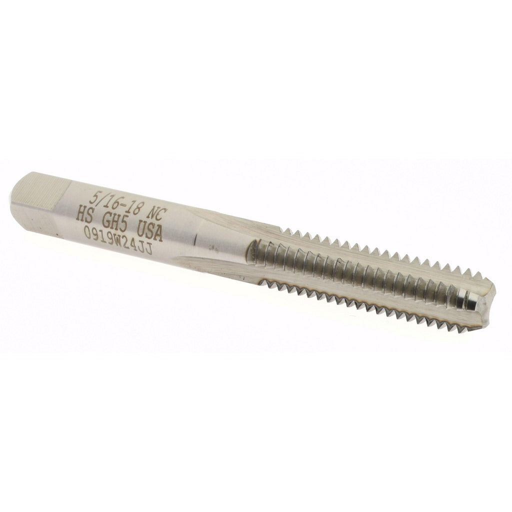 HERTEL Hertel K011078AS Straight Flute Tap 5/16-18 Unc Bottoming Hss