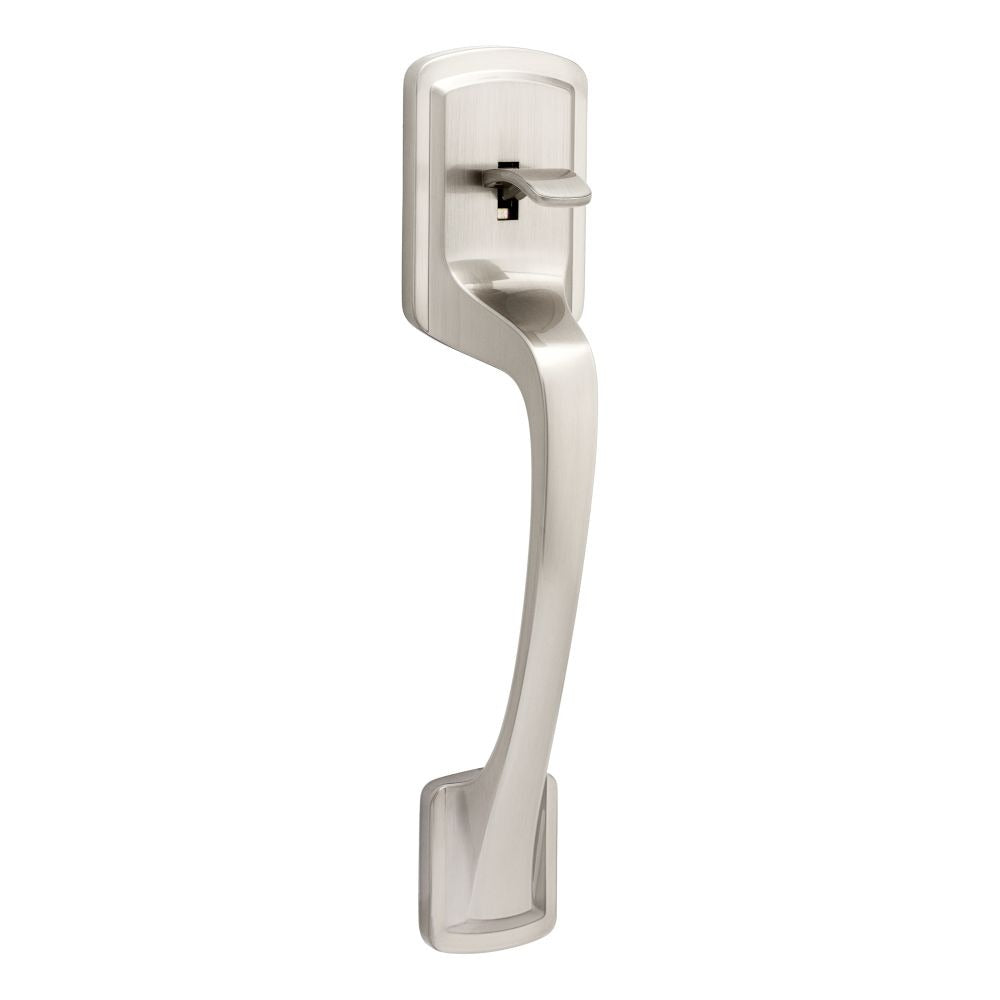 KWIKSET Kwikset 814PGH-15 Prague Door Handle Satin Nickel