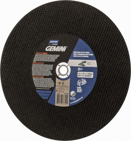 NORTON Norton 66252837842 Cut-off Wheel 14in Aluminum Oxide Masonry