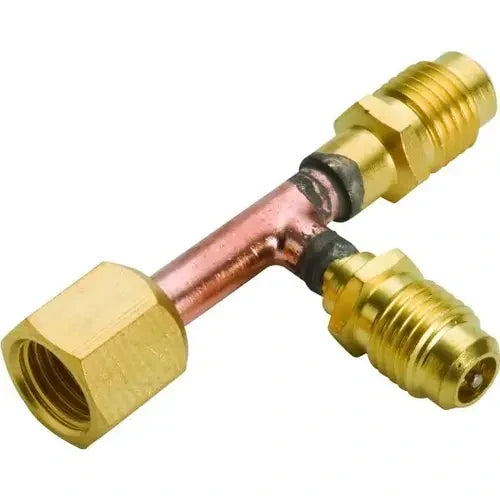 SUPCO Supco SF9601 Refrigeration Tee Connector 1/4 in Male Flare x 1/4 in Female Flare x 1/4 in Male Flare (Pack of 2)
