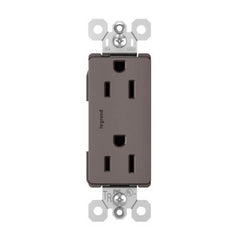 Pass & Seymour 885-TR Decorator Tamper-Resistant Receptacle 15A 125V Brown