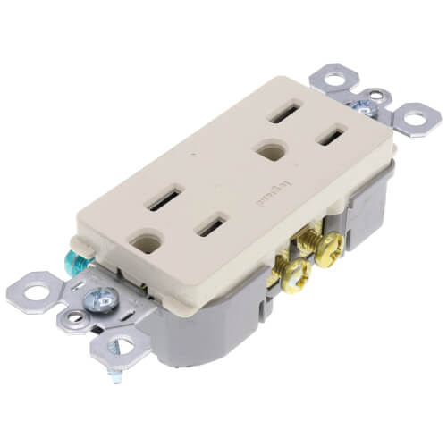 Pass & Seymour 885TRLA duplex decorator tamper-resistant receptacle 15A 125V