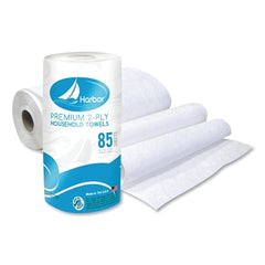 Harbor H4000 Household Roll Towels 85 Sheets/RL 2-Ply White