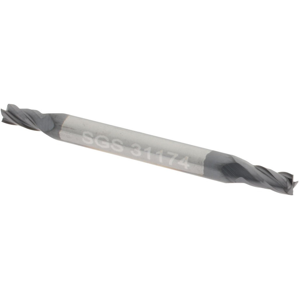 KYOCERA SGS PRECISION TOOLS Sgs 31174 Square End Mill 3/32 in 4 Flute Solid Carbide Altin