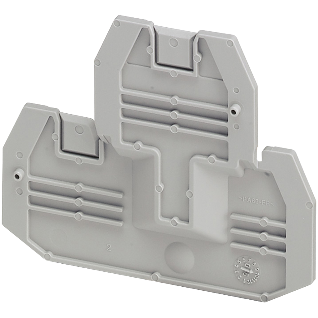 Schneider Electric NSYTRACE24 Square D 2 mm 4-Point Gray Screw Terminal Block End Cover