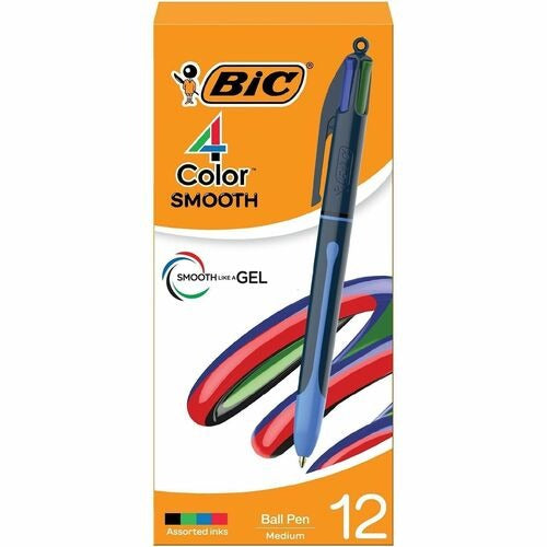 BIC Bic BICMMS11AAST 4-color Ballpoint Pen 1mm Dozen 12