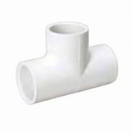 MUEL 401-010 Schedule 40 PVC Tee, 1 Inch, Slip End