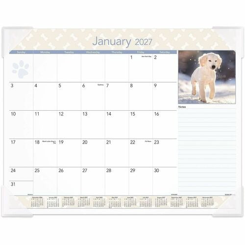 AT-A-GLANCE At-a-glance AAGDMD16632 Monthly Desk Pad Calendar 22x17