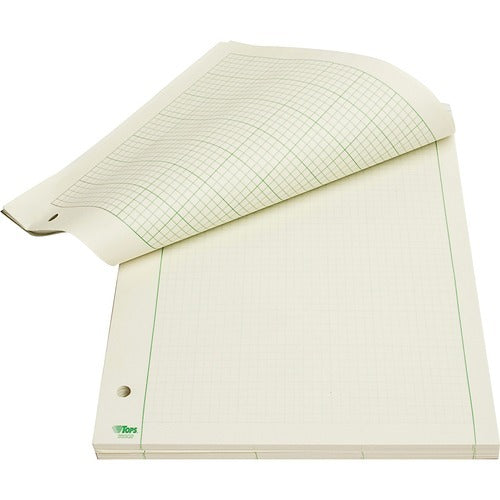 TOPS Tops TOP35502 Engineer Pad 8.5x11 5sq/in Green Tint