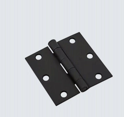 NATIONAL HARDWARE National Mfg N830-424 3 in Square Black Hinge 15 Pack