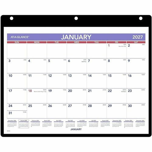 AT-A-GLANCE At-a-glance AAGSK800 Monthly Desk Wall Calendar Holder