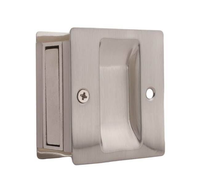 WESLOCK Weslock 00527XNXN Rectangular Pocket Door Lock Satin Nickel