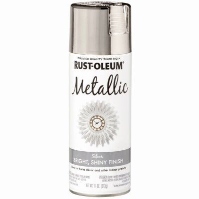 RUST-OLEUM Rust-oleum 1915-830 Silver Metallic Spray Paint 12 Oz