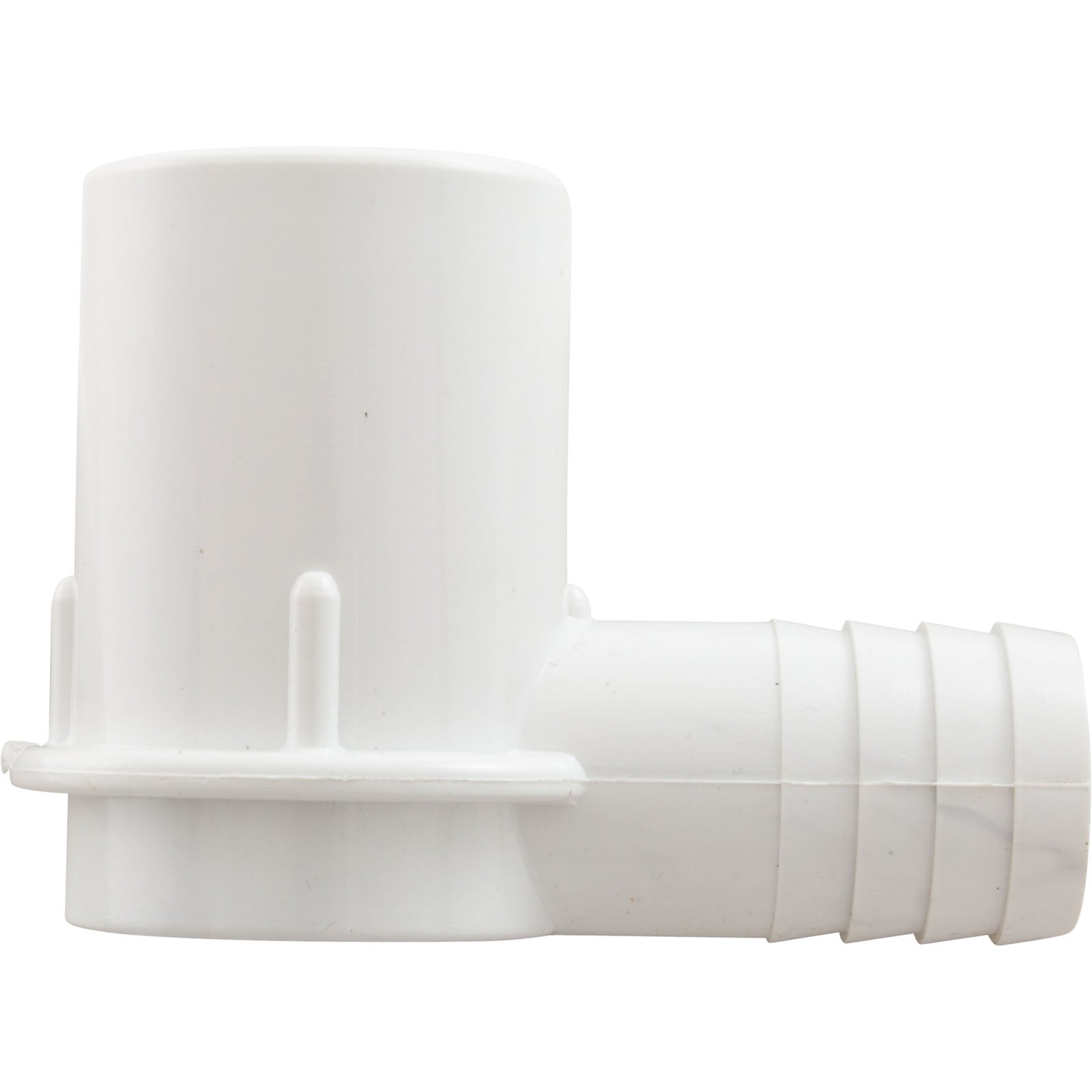 Waterway Plastics 411-3490 90 Degree Spigot to Ribbed Barb Elbow Adapter