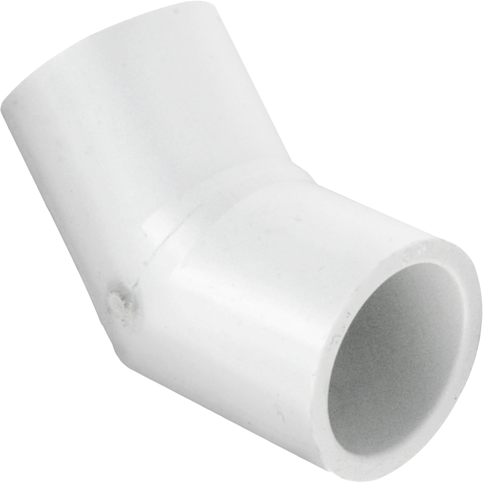 LASCO 417-007 PVC 45 Degree Elbow 3/4 Inch Slip White