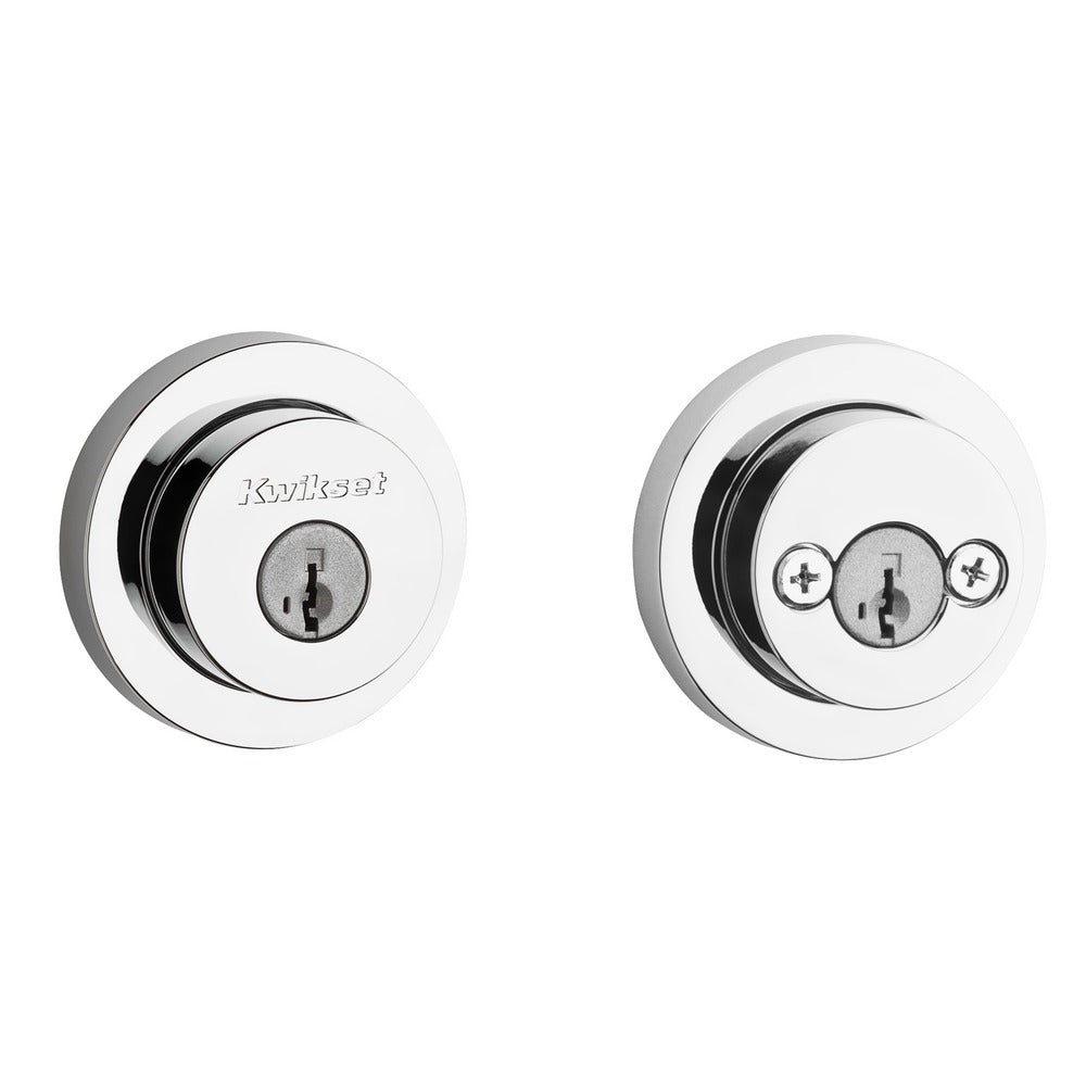 KWIKSET Kwikset 159RDT-26S.STRKP Double Cylinder Deadbolt Bright Chrome