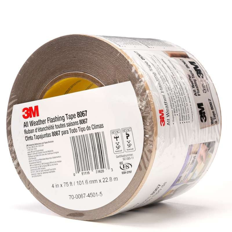 3M 3M 7000001346 All Weather Flashing Tape 4 in x 75 ft (12 Roll Case) 3MT051115-31620