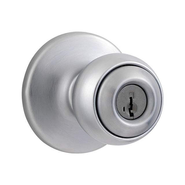 KWIKSET Kwikset 400P-26DS Polo Knob Entry Lock Smartkey Satin Chrome