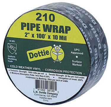 LH DOTTIE LH DOTTIE 210 Pipe Wrap 2 IN x 100 FT 10 MIL