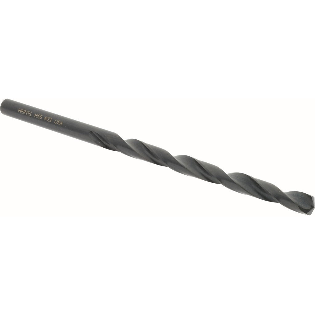 HERTEL Hertel 84580950 Jobber Drill Bit No. 21 Hss 135 Deg