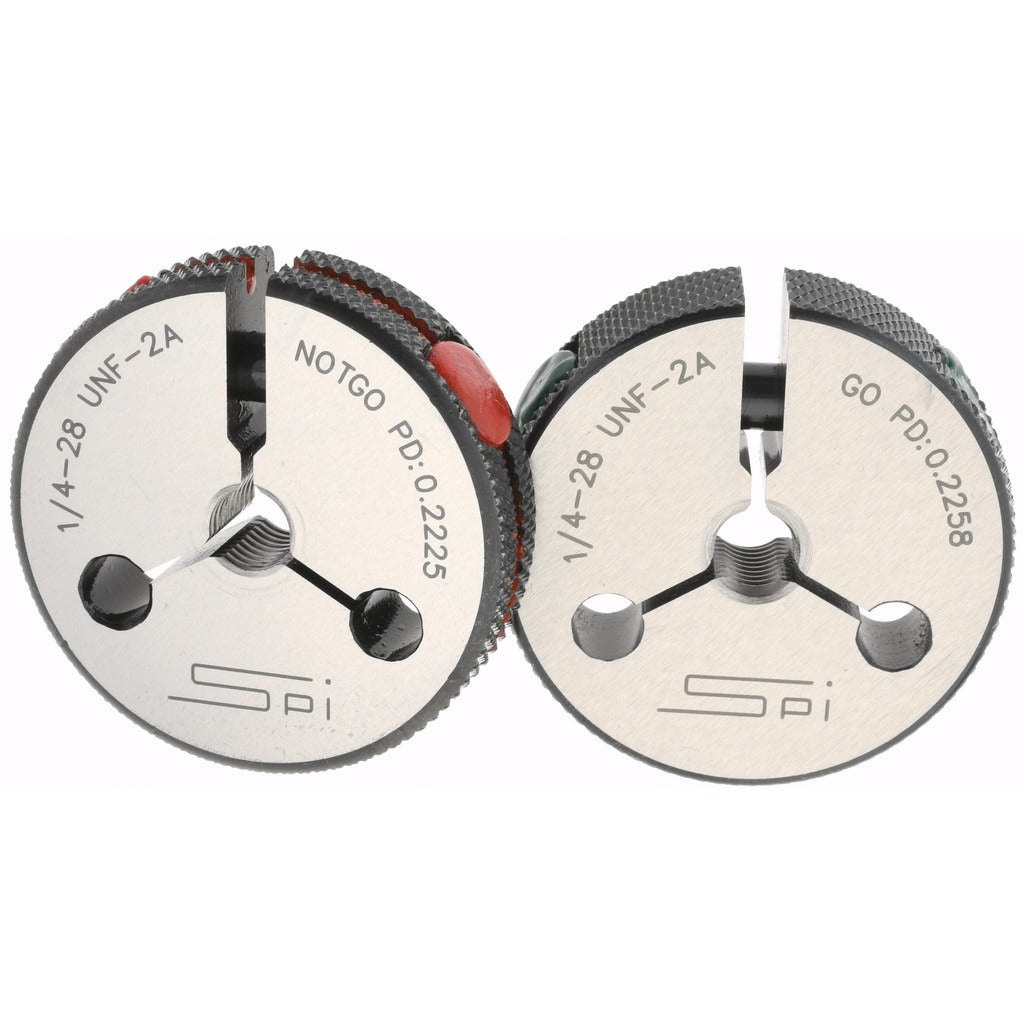 SPIROTHERM Spi 23-153-0 Threaded Ring Gage 1/4-28 Class 2A Go No Go