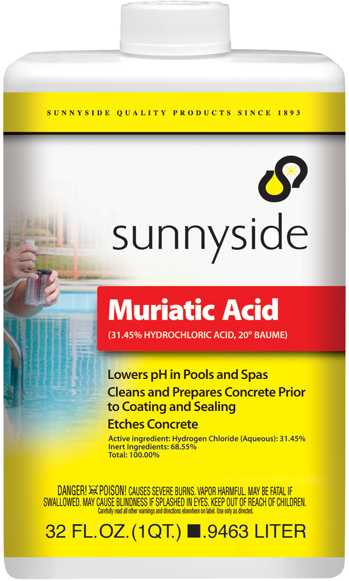 SUNNYSIDE Sunnyside 71032S Muriatic Acid Quart (32 oz)