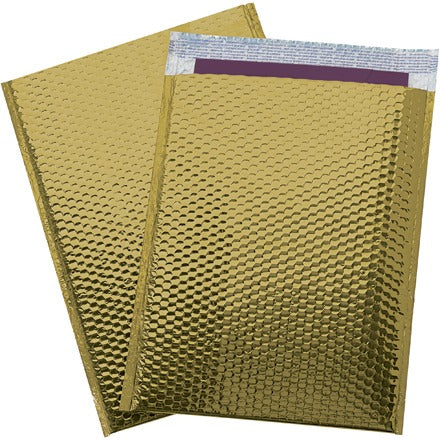 BSC PREFERRED Bsc Preferred GBM1317GD Gold Metallic Bubble Mailers 100pk