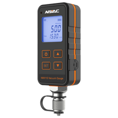 NAVAC NMV1S Premium Micron Vacuum Gauge, 0-25000 Microns 500 psi Digital Display w/ Lithion Ion Battery