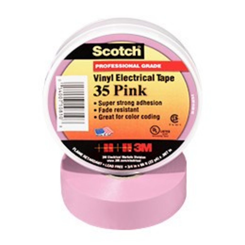 3M 35-3/4X66FT-PK Color Coding Premium-Grade Electrical Tape