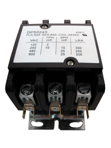 SUPCO Supco DP50243 Contactor 50A 24V 3 Pole (1 Pack)