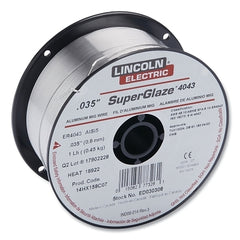 Lincoln Electric LINED030308 SuperGlaze 4043 MIG Wire 0.035 in dia 20 Pack 1 lb Spool