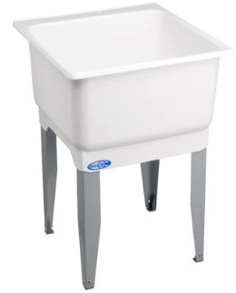 Mustee 14K 23 Utilatub Co-Polypure Laundry Tub - White