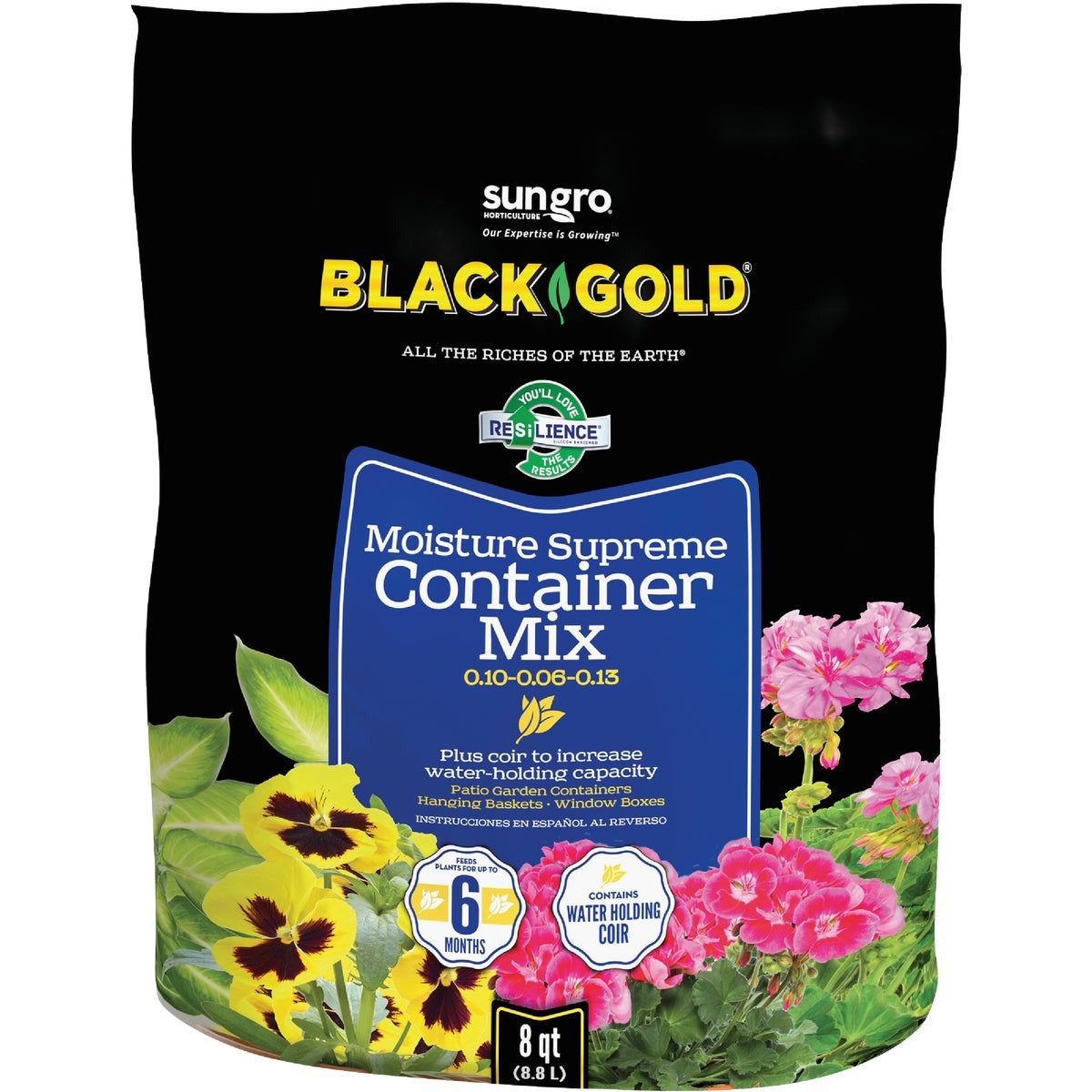 BLACK GOLD Black Gold 1413000.Q08P Moisture Control Potting Mix 8 Qt